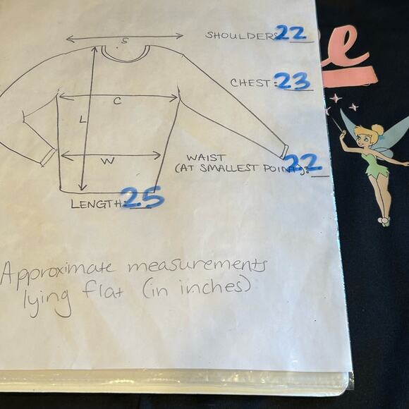 Disney store tinkerbell pink black athletic full zip jacket women’s size xxl - Picture 10 of 10